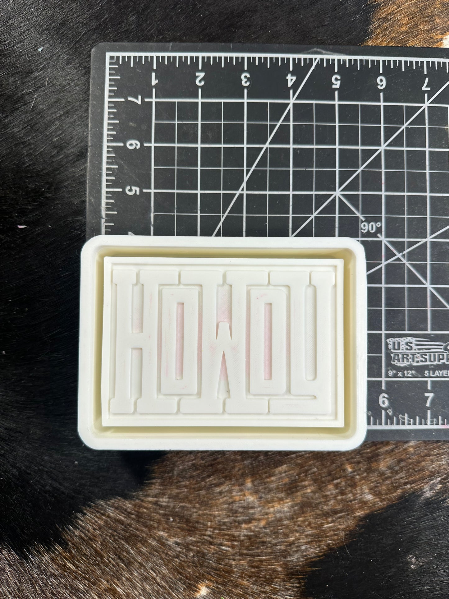Howdy Rectangle Silicone Freshie Mold