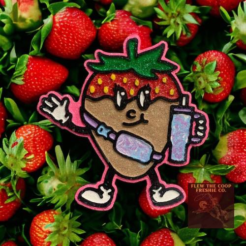 Boujee Strawberry Silicone Freshie Mold