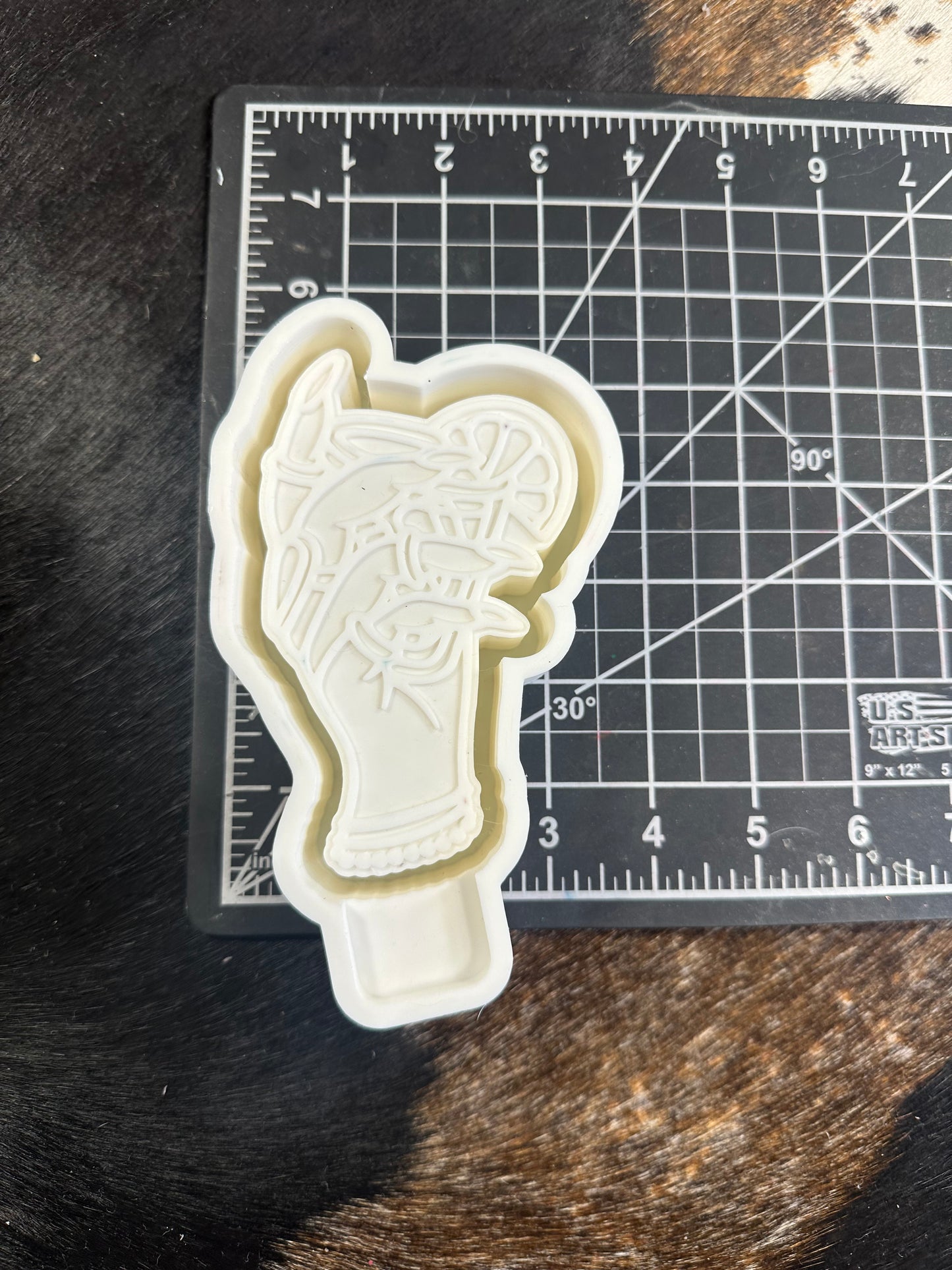 Shot Glass In Hand Silicone Freshie Mold