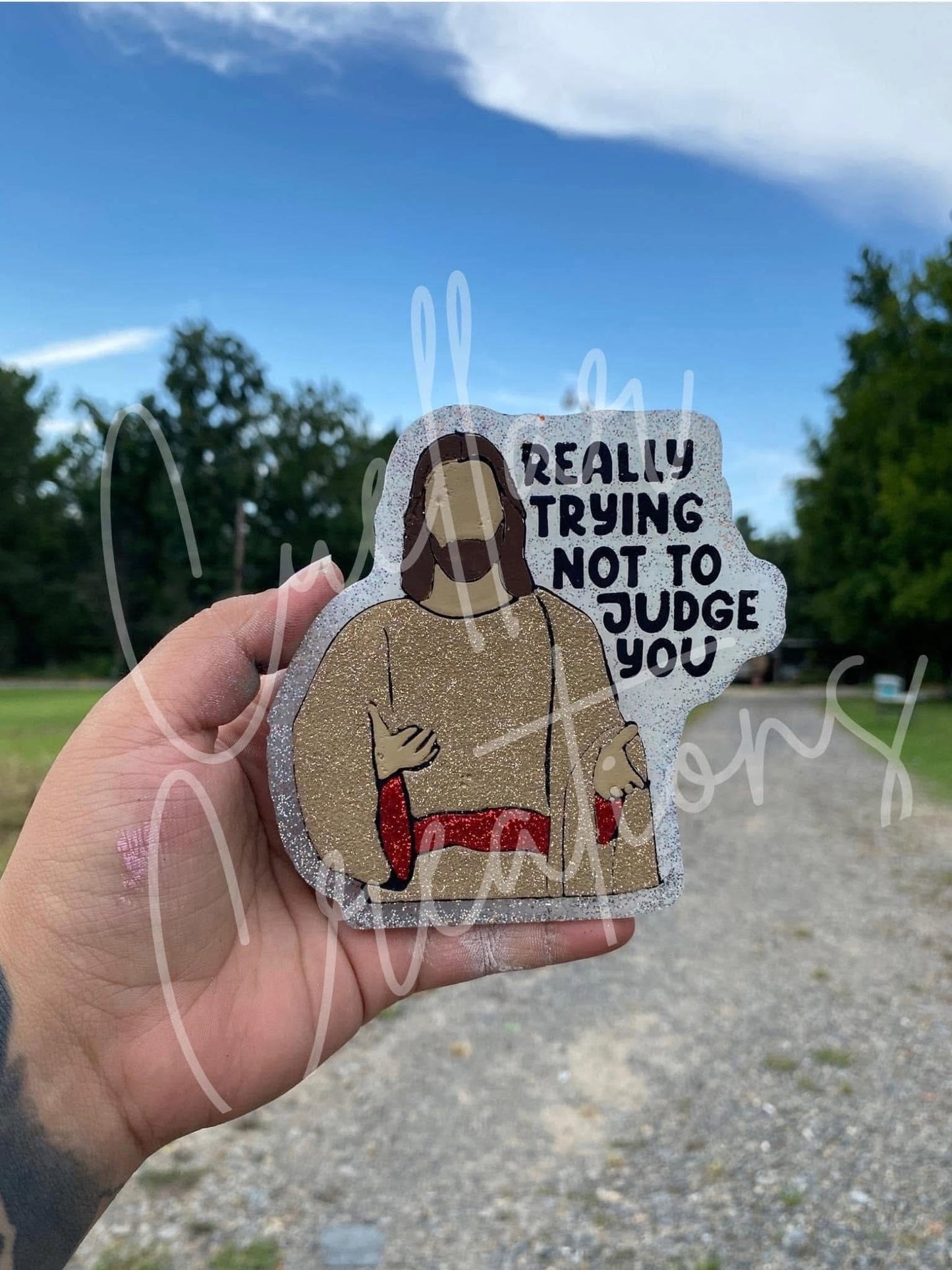 Really Trying Not to Judge You Silicone Freshie Mold