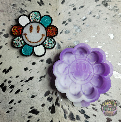 Smiley Flower Silicone Freshie Mold