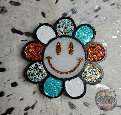 Smiley Flower Silicone Freshie Mold