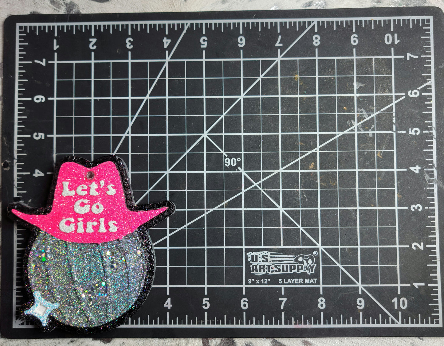 Let's Go Girls Disco Cowboy Hat Silicone Freshie Mold