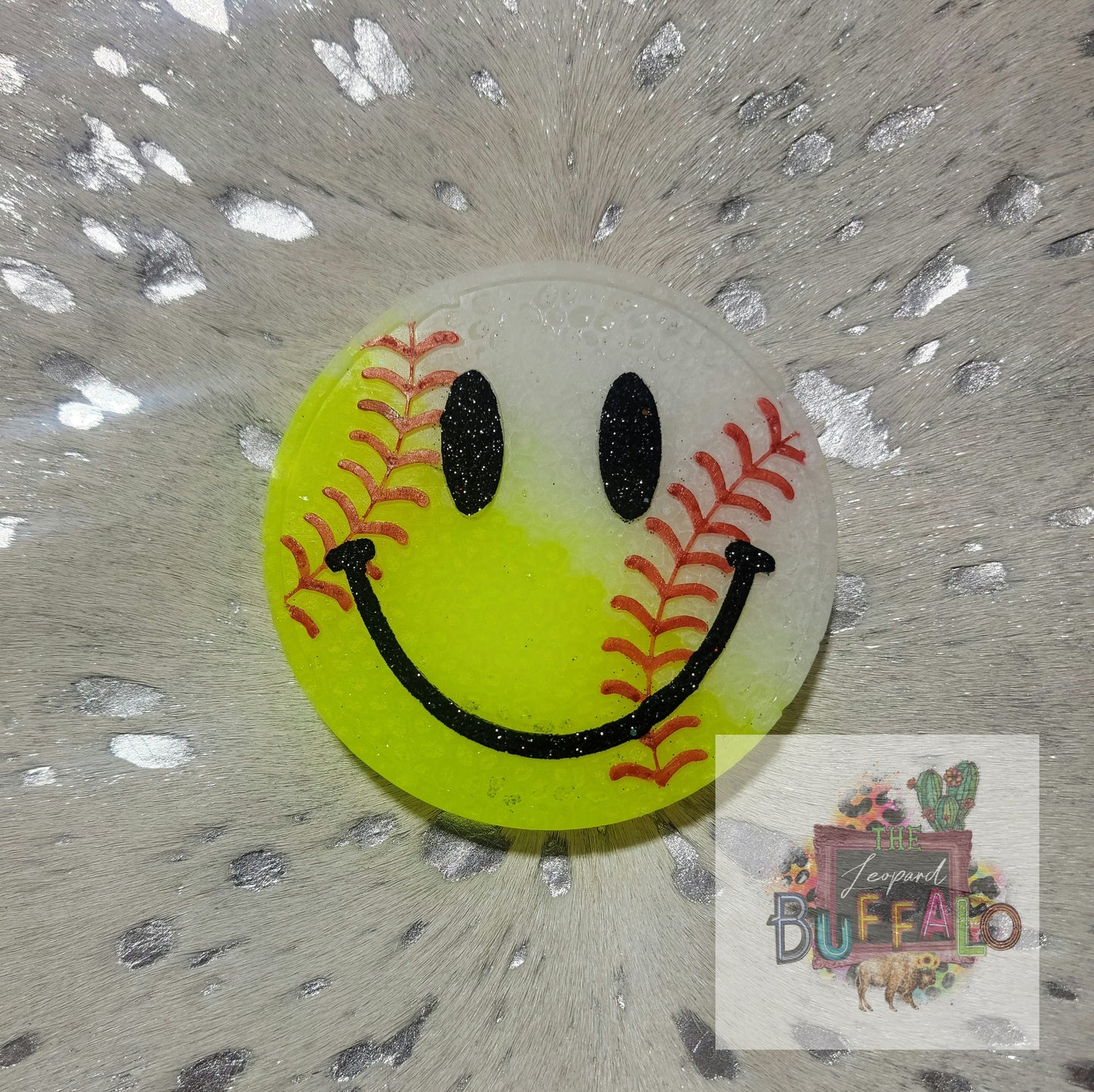 Smiley Baseball Silicone Freshie Mold