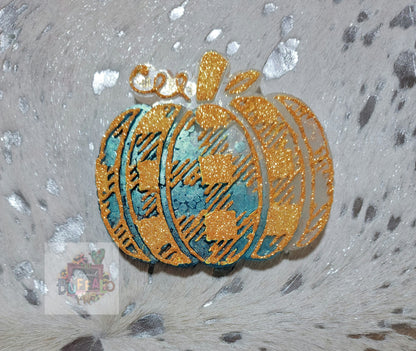 Plaid Pumpkin Silicone Freshie Mold