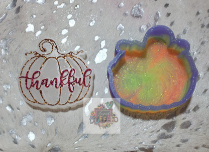 Thankful Pumpkin Silicone Freshie Mold