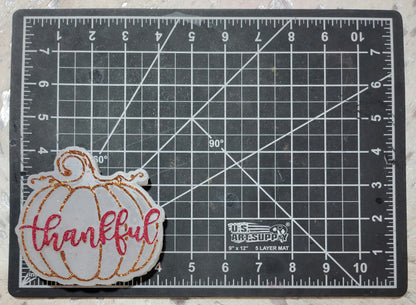 Thankful Pumpkin Silicone Freshie Mold