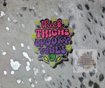 Thick Thighes Spooky Vibes Silicone Freshie Mold