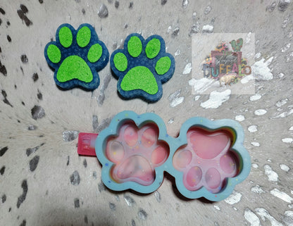 Double Vent Clip Paw Print Silicone Mold