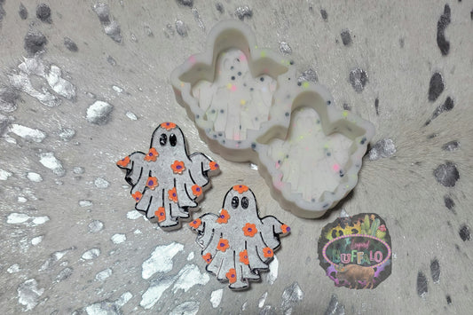 Floral Ghost Double Vent Silicone Freshie Mold