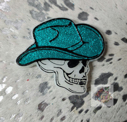 Cowboy Hat Skull Silicone Freshie Mold