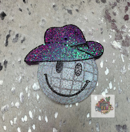 Disco Smiley Cowboy Silicone Freshie Mold