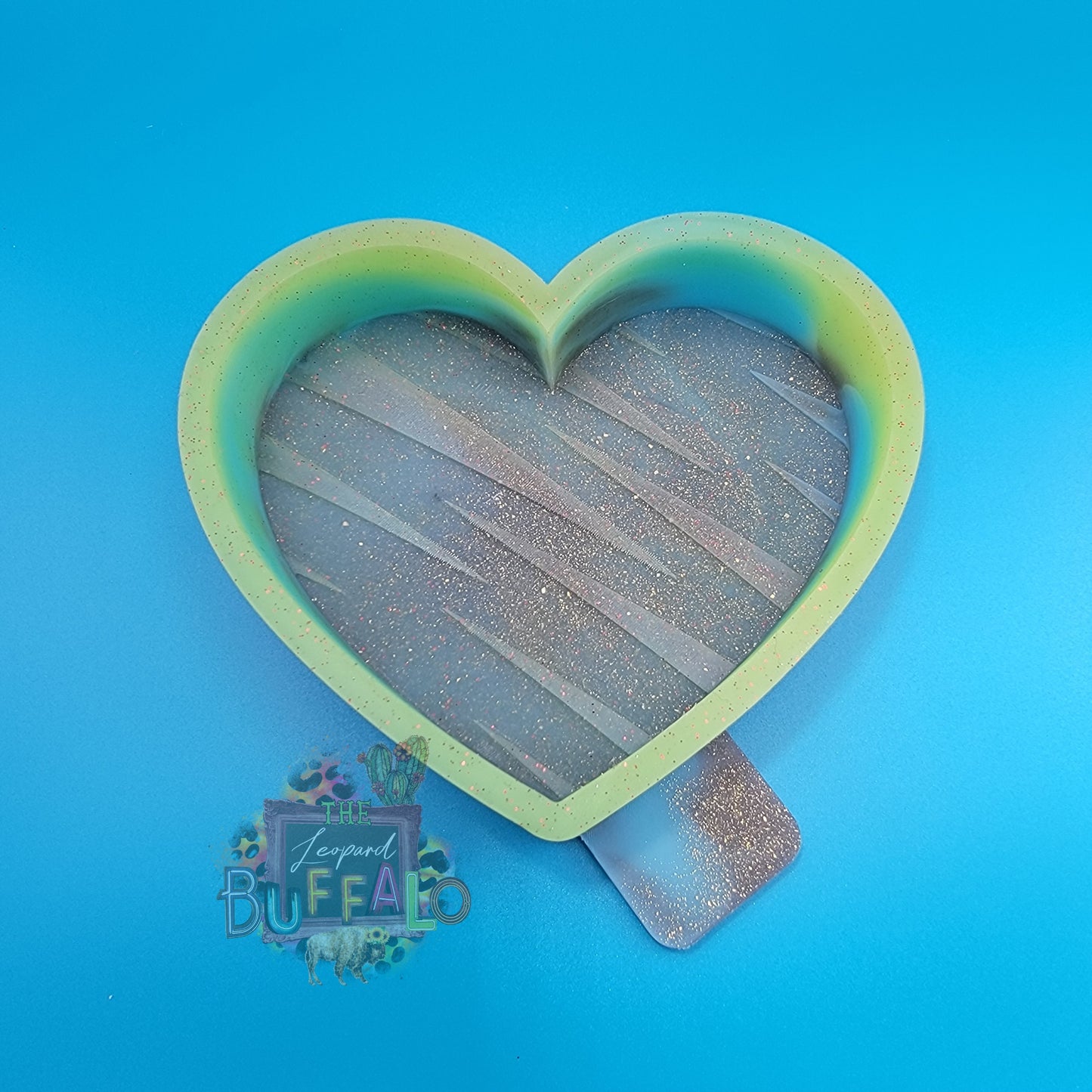 Cake Heart Silicone Freshie Mold