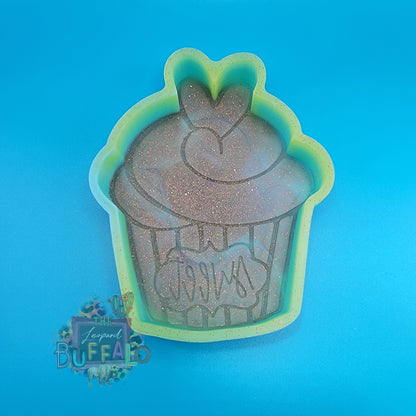 Sweet Cupcake Heart Silicone Freshie Mold