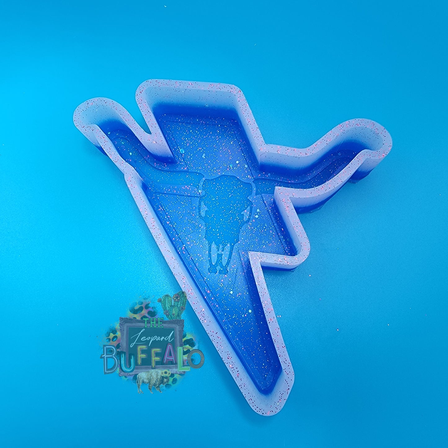 Lightning Bullskull Silicone Freshie Mold