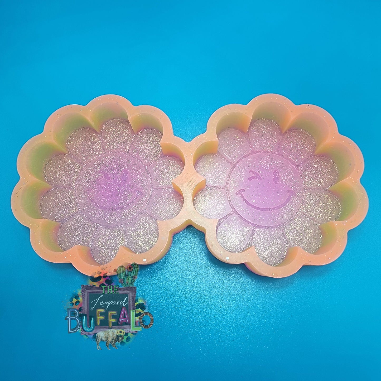 Winky Flower Double Vents Silicone Freshie Mold