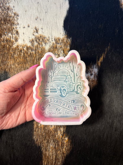 Country Roads Silicone Mold