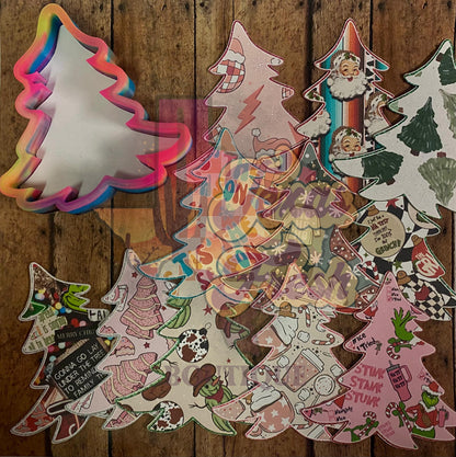 TLB Blank Christmas Tree cardstock grab bag