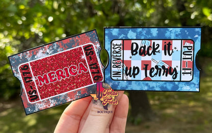 Ramblin Darlin Plain Ticket 4th of July cardstock grab bag