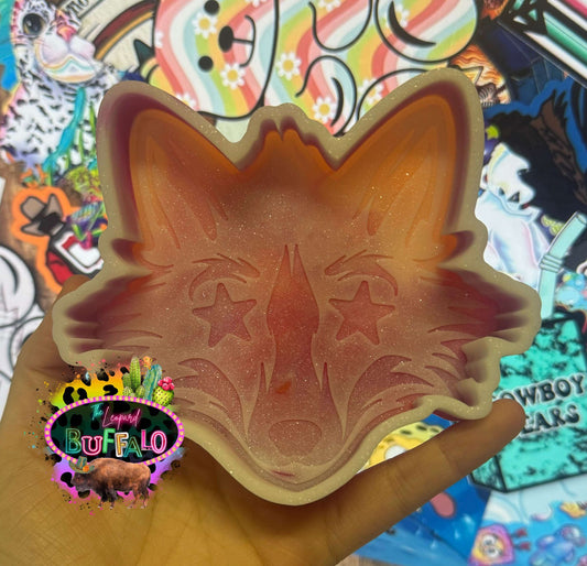 Fox with star eyes Silicone Freshie Mold