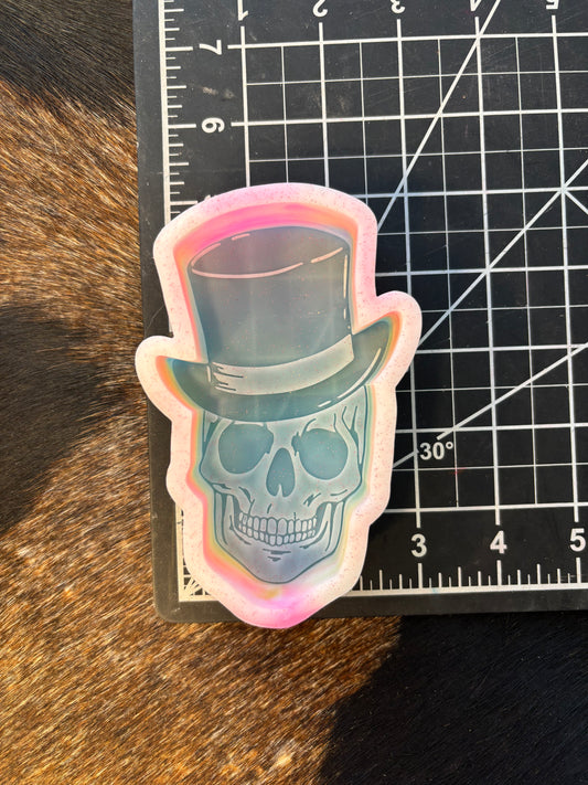 Skeleton with Hat Silicone Mold