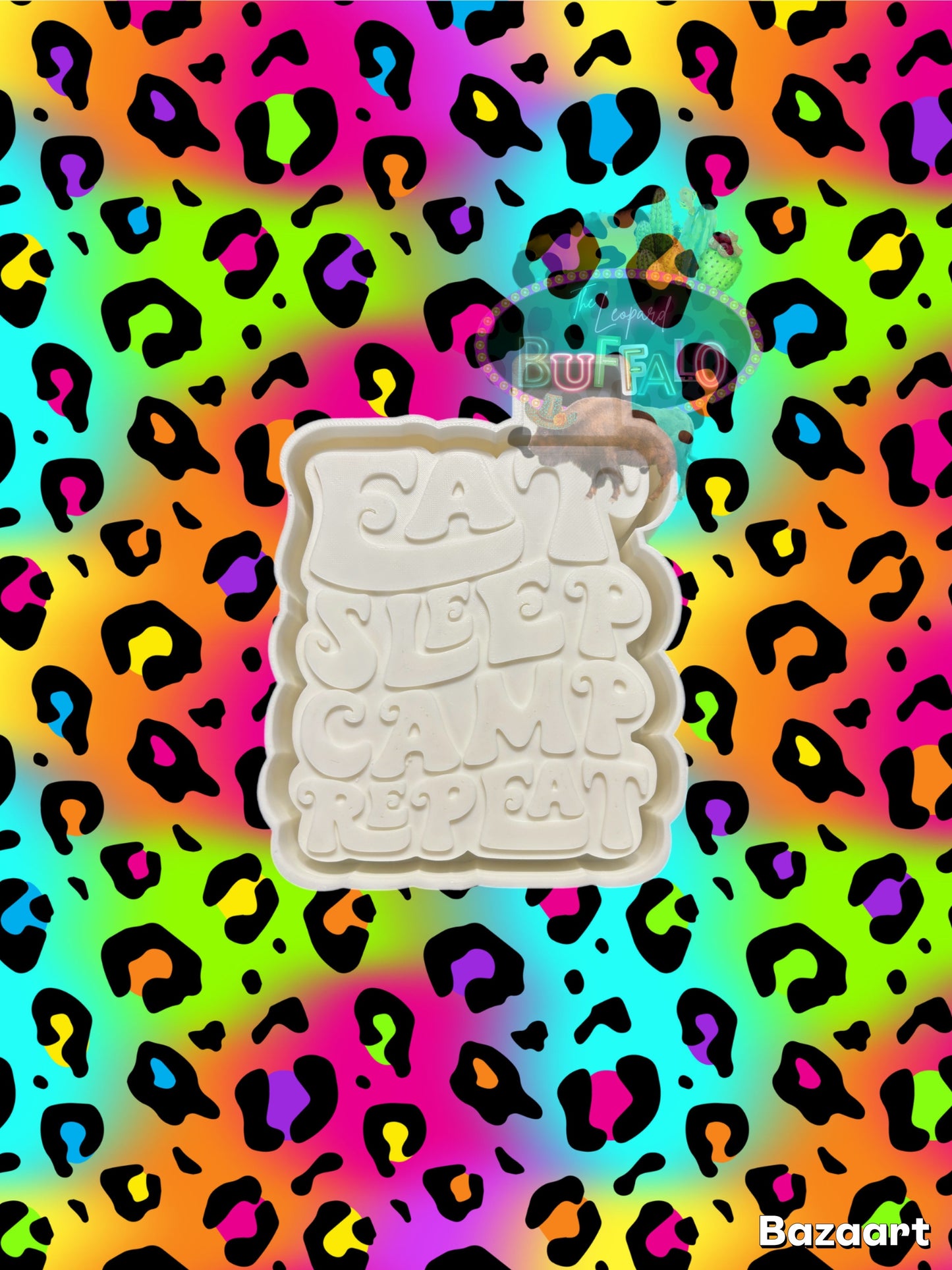 Eat Sleep Camp Repeat Freshie Mold