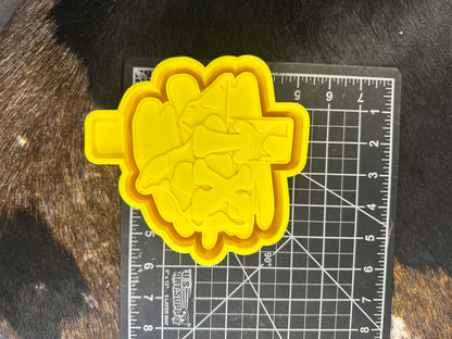 Cow Print Tx Silicone Freshie Mold