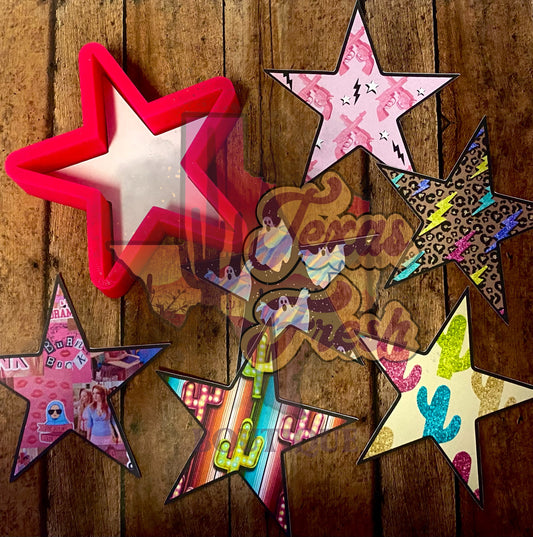 ABC Molds blank star cardstock grab bag