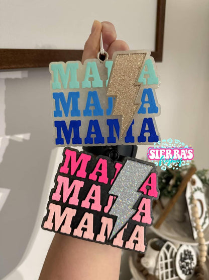 MaMa MaMa MaMa Lightning Bolt Square Silicone Freshie Mold