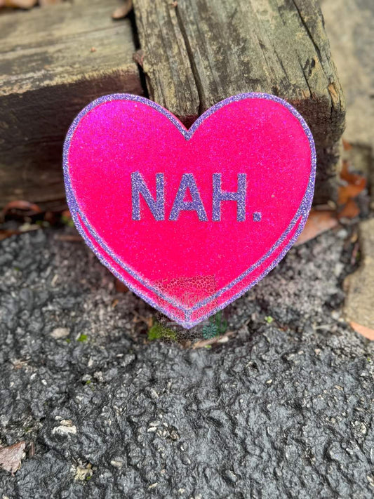 Nah. Heart Silicone Freshie Mold