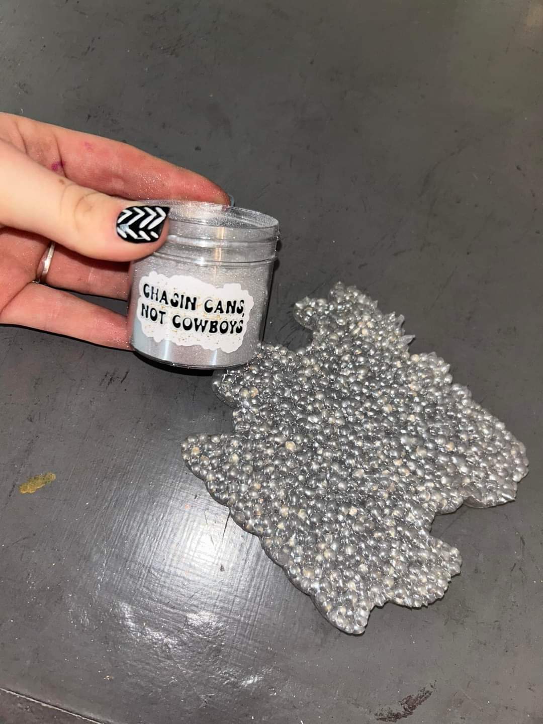 "Chasin Cans, Not Cowboys" Premium Mica Powder