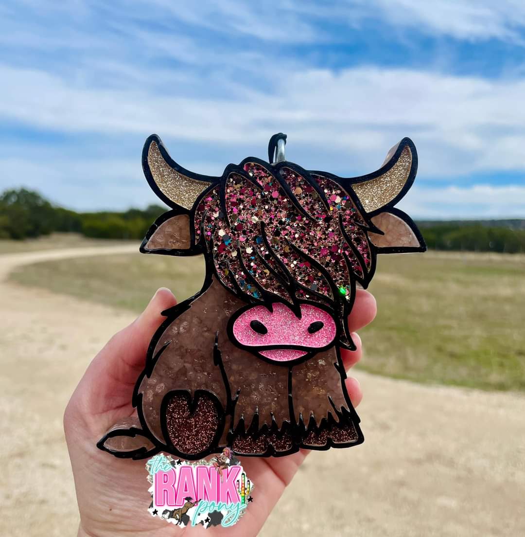 Highland Cow Silicone Freshie Mold