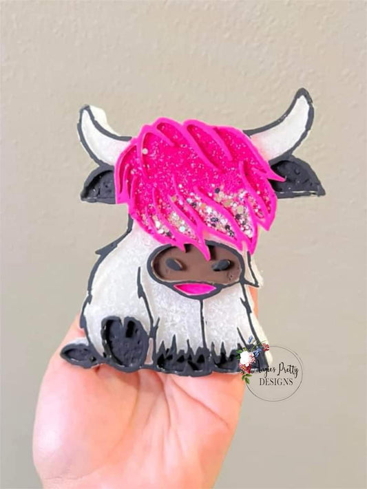 Highland Cow Silicone Freshie Mold