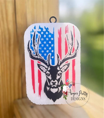 Deer Flag Silicone Freshie Mold