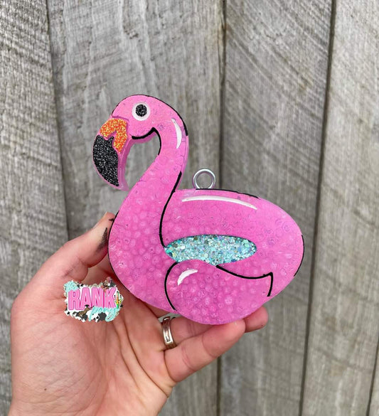 Inflatable Flamingo Silicone Freshie Mold