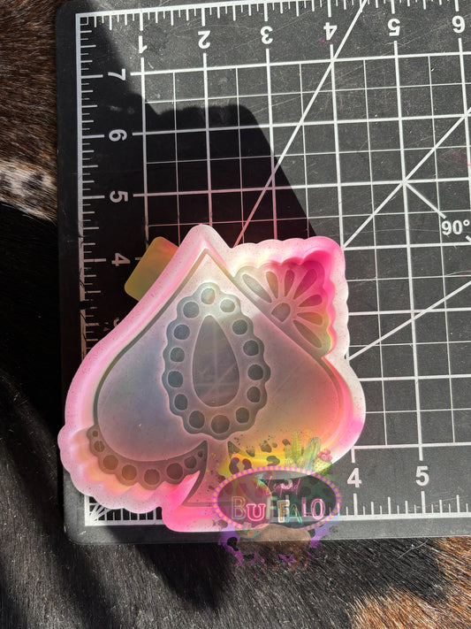 Spade with conch Silicone Mold