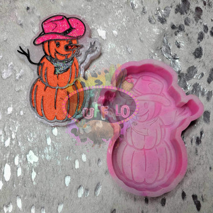 Cacti/Pumpkin Snowman Silicone Freshie Mold