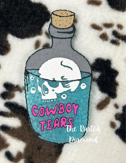 Cowboy Tears Bottle Silicone Freshie Mold