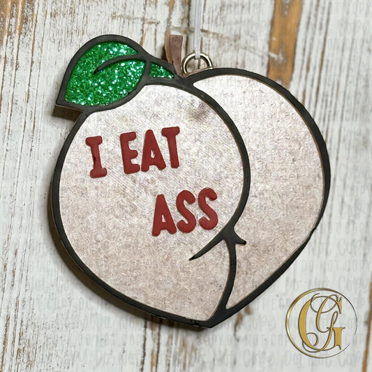 "I Eat A$$" Peach Silicone Freshie Mold