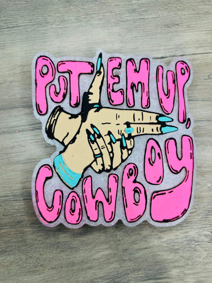 Put Em Up Cowboy Silicone Freshie Mold