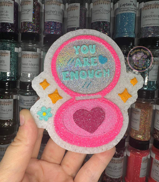 You Are Enough Mirror Silicone Freshie Mold