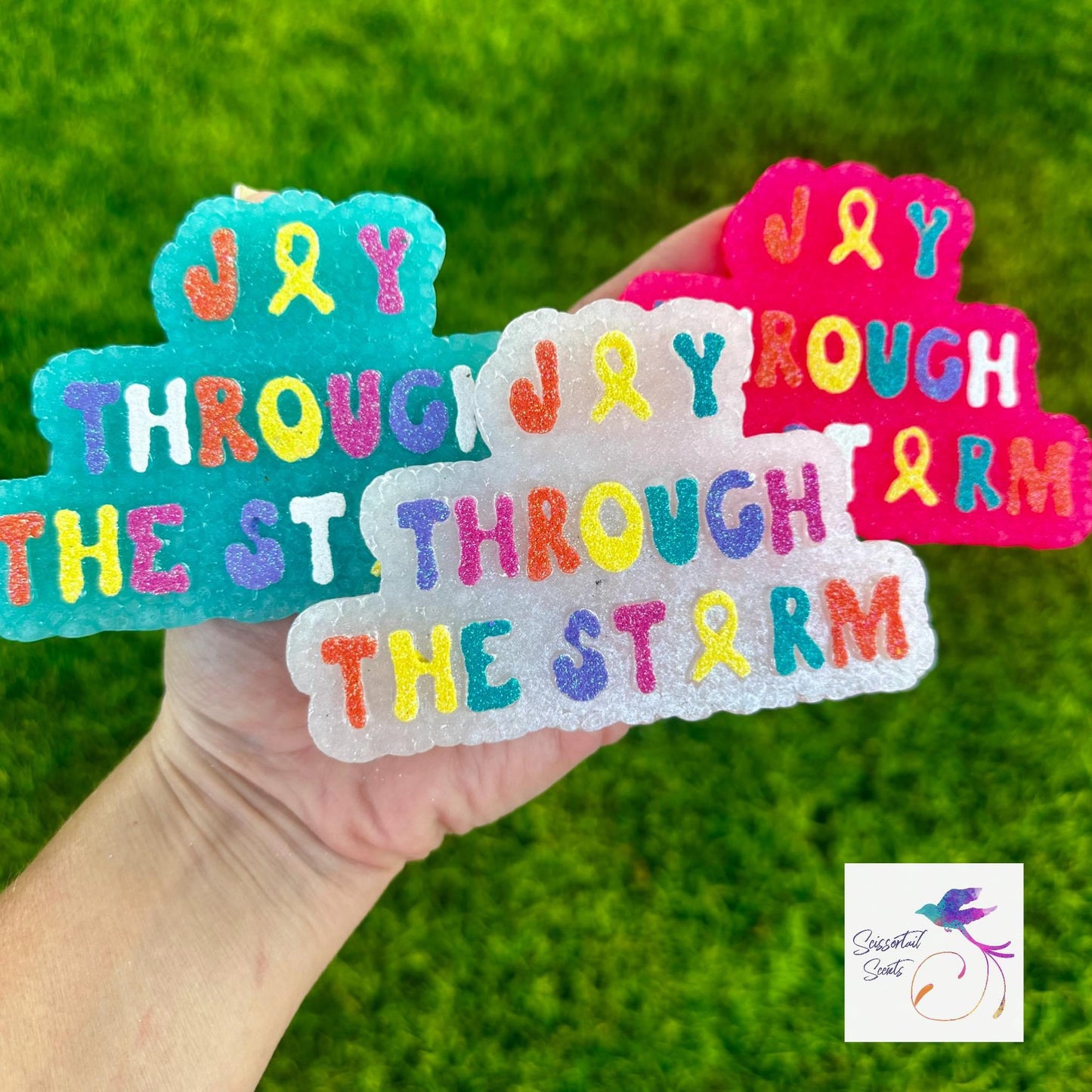 Joy Through The Storm Silicone freshie mold