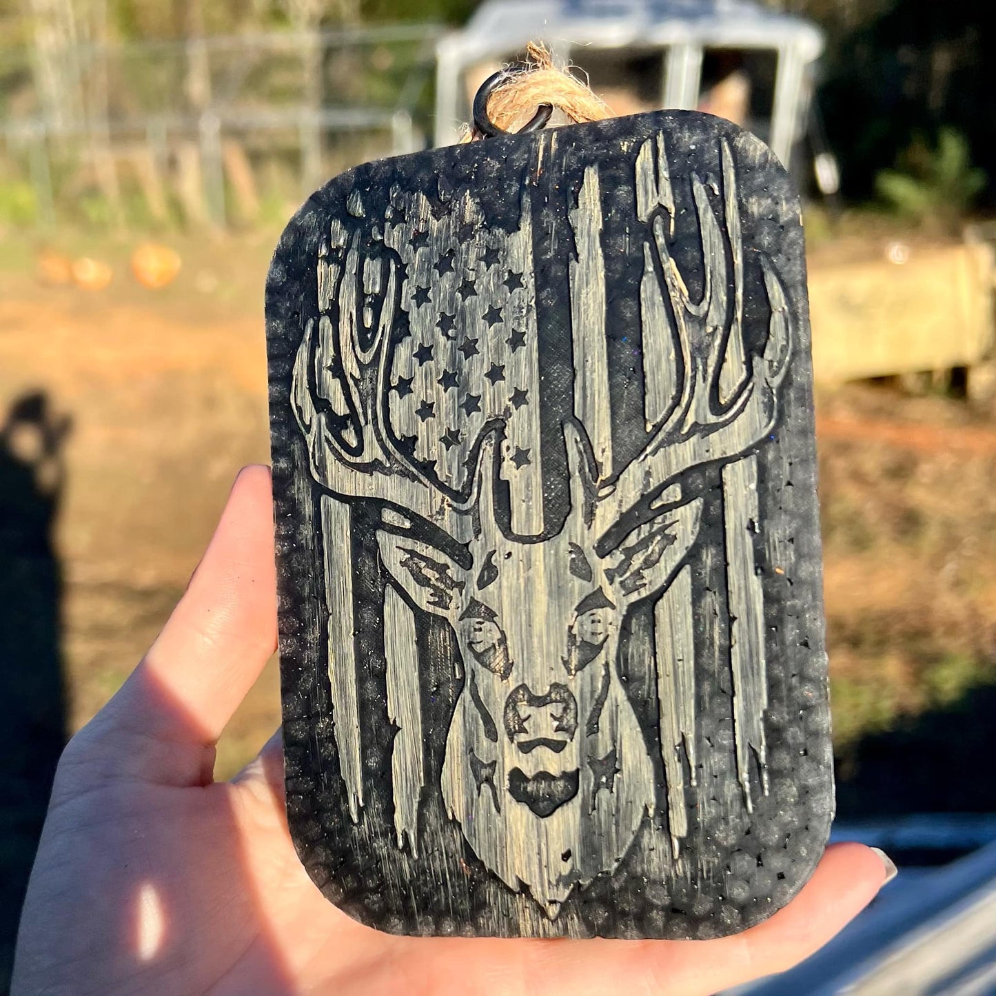 Deer Flag Silicone Freshie Mold