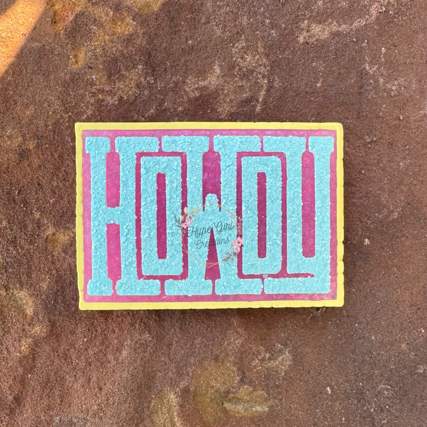 Howdy Rectangle Silicone Freshie Mold