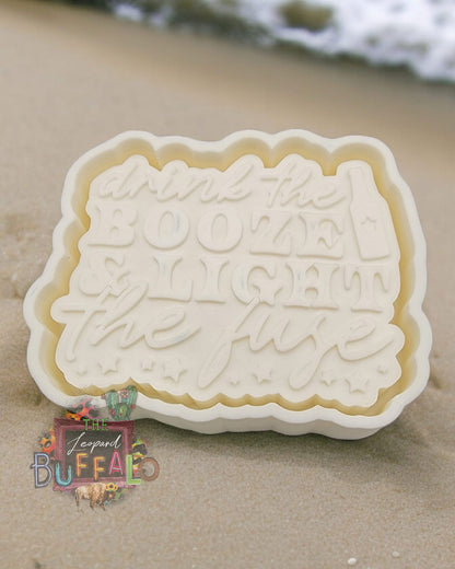 Drink Booze & Light The Fuse Silicone Freshie Mold