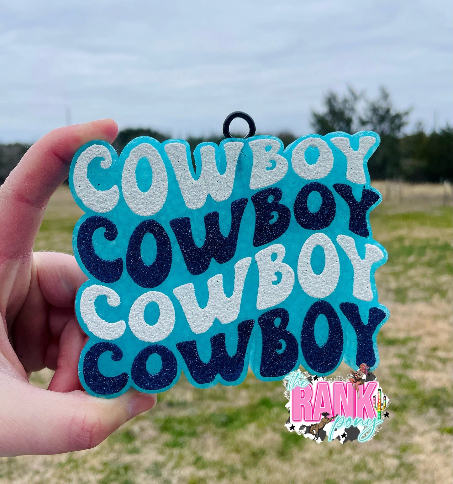 Cowboy Retro Font Silicone Freshie Mold