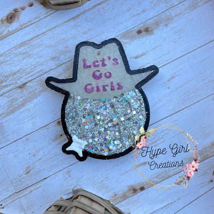 Let's Go Girls Disco Cowboy Hat Silicone Freshie Mold