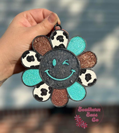 Smiley Flower Silicone Freshie Mold