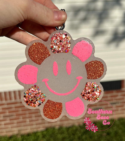 Smiley Flower Silicone Freshie Mold