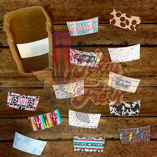 Natollie's Creations coffee cup sleeve cardstock grab bag